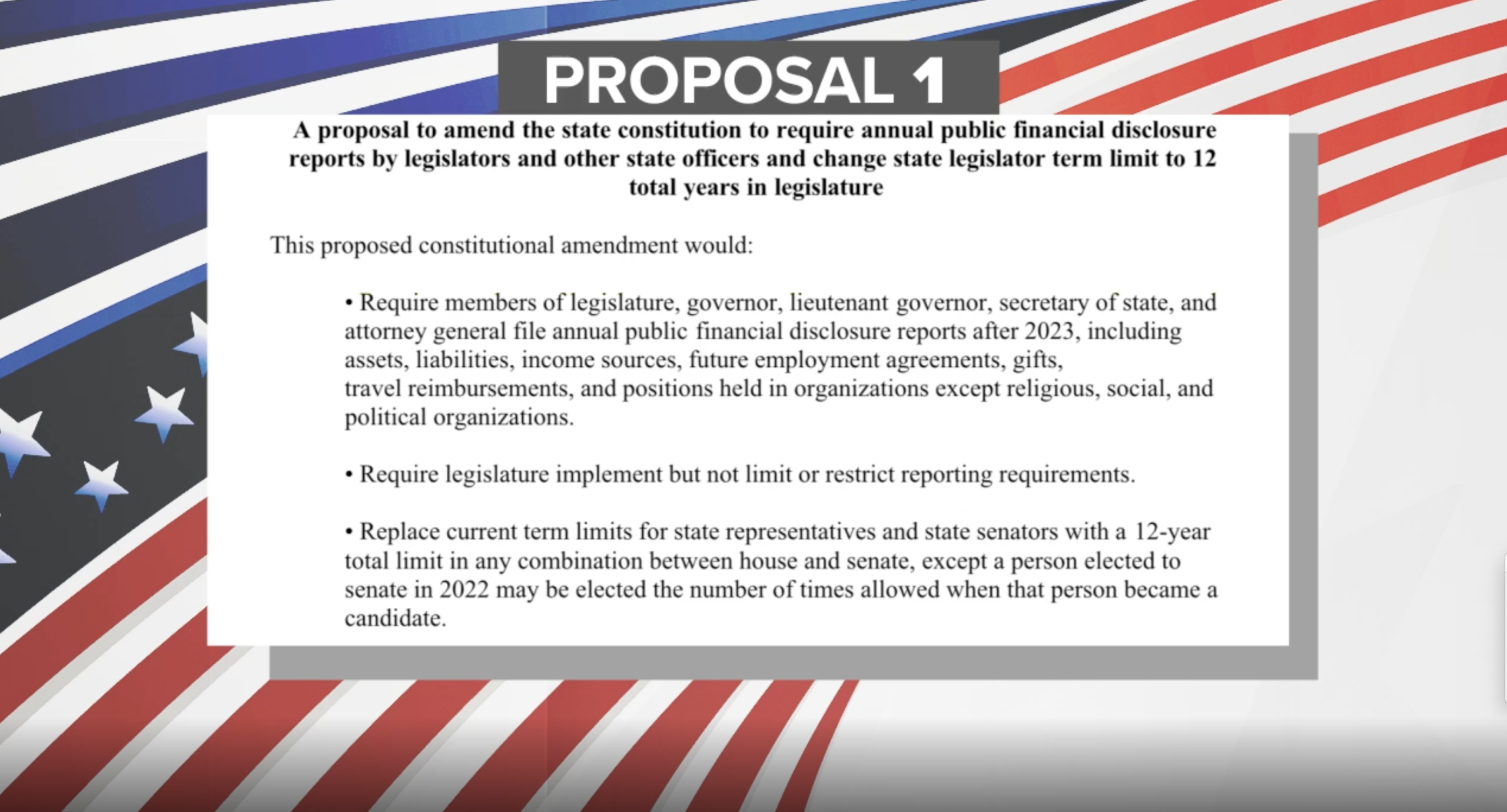 Michigan Proposal 1 What a 'yes' or 'no' vote means for you